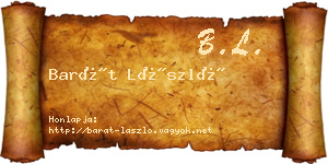 Barát László névjegykártya